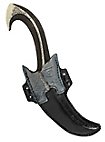 Coltello da lancio con fodero - Elfo scuro, nero Arma imbottita