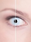 Contactlens lichtblauw met sterkte