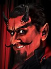 Cornes de diable Application en latex
