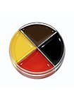Crema trucco diavolo rosso-giallo-marrone-nero 15ml