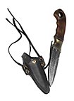 Cuchillo De Supervivencia - Iron Fortress Con Funda De Cuero