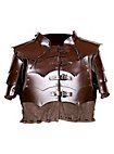 Cuirasse en cuir marron d'assassin