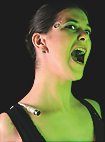 Cyberpunk Datenbuchsen Latexapplikation