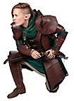 Ensemble complet d'armure en cuir - Guerrière elfe