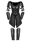 Ensemble complet d'armure en cuir - Guerrière elfe