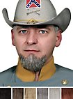 General Professioneller Kinnbart aus Echthaar