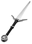 Geralt's silver sword - Wolf medaillon Larp weapon