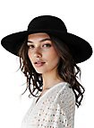 Grand chapeau mou noir
