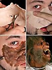 Gueule de loup garou Application en latex