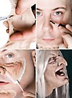 Hexe Halbmaske 