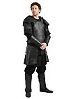 Kämpfer Lederschultern schwarz 