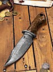 Knife - Bowie Knife steel grey (32cm) Larp weapon