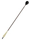 Larp-arrow rounded head, brown shaft