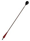 Larp-arrow rounded head, brown shaft