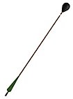 Larp-arrow rounded head, brown shaft
