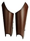 Leather bracers and greaves set - Bandit
