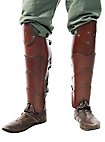 Leather bracers and greaves set – Scout