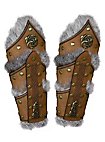Leather bracers with fur - Heimdall