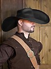 Leather musketeer's hat - Toledano