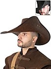 Leder Musketierhut - Toledano Deluxe