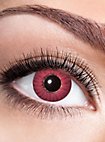 Lente a contatto iride rossa con diottrie