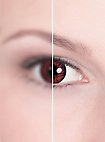 Lente a contatto lupo di sangue con diottrie