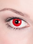 Lente a contatto rossa con diottrie