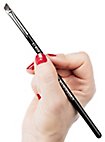 Makeup brush oblique