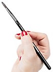 Makeup brush round pointed large