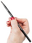 Makeup brush round pointed small