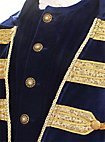 Marine-Offiziersmantel - Richard, blau-gold