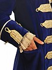 Marine-Offiziersmantel - Richard, blau-gold