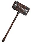 Martello di legno - Arma imbottita Teschio Brontolone