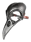 Maschera animale - teschio di corvo