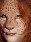 Maschera da gatto selvatico in lattice da incollare