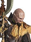Maschera da orco senza mento in silicone - Grakharr