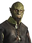 Maschera da orco senza mento in silicone - Grakharr