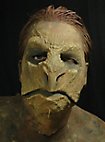 Maschera da rettile in lattice da incollare
