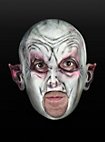Maschera da vampiro senza mento in lattice