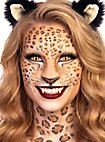 Masque de chat sauvage en latex à coller