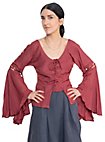 Medieval blouse with trumpet sleeves - Carmen