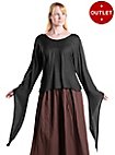Medieval blouse with trumpet sleeves - Irma