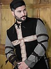Medieval tabard Crusader - Hermann, black