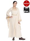 Medieval velvet dress with border - Niobe