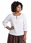 Middeleeuwse Blouse Met Lange Mouwen - Edith