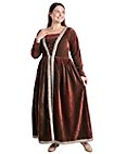 Mittelalter Samtkleid mit Bordüre - Ophelia