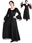 Mittelalter Samtkleid mit Spitzensaum - Juni
