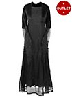 Mittelalter Samtkleid mit Tüll - Augusta