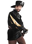 Moschettiere Camicia con maniche a taglio - Armand nero/oro