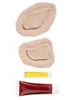 Offene Fleischwunde Latexapplikation